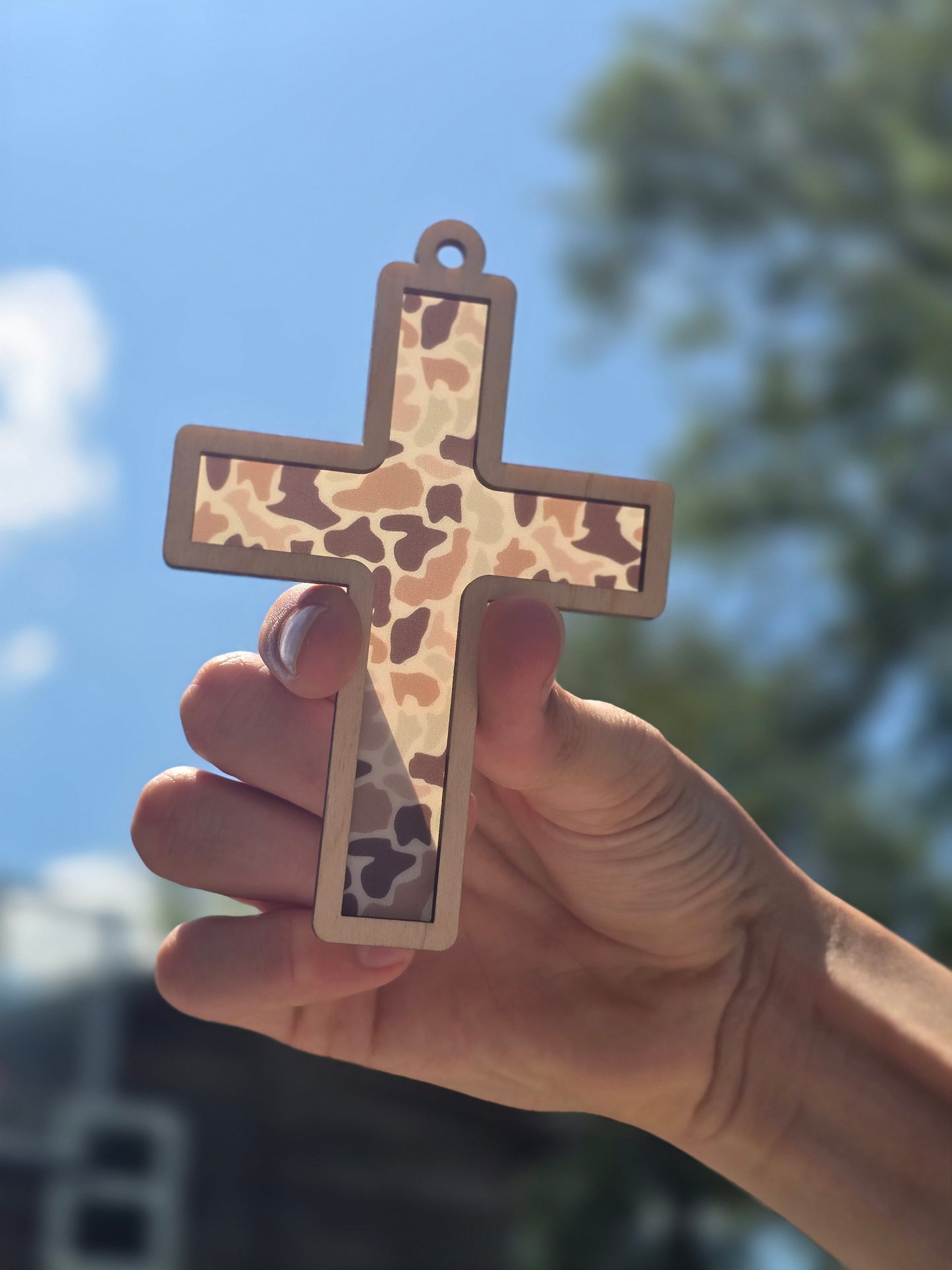 Stained glass Cross