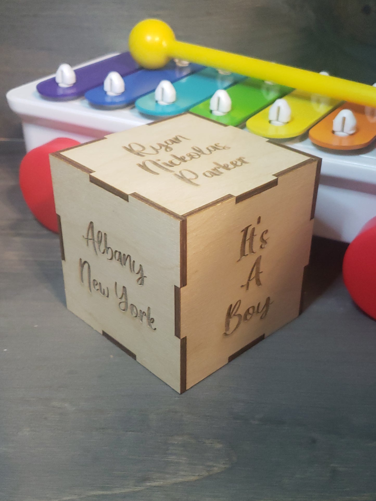 Baby Block Stat Block Personalized