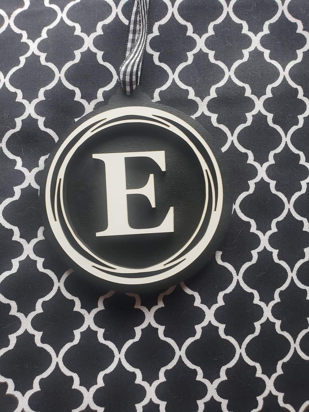 Letter Christmas Ornaments Initial Personalized