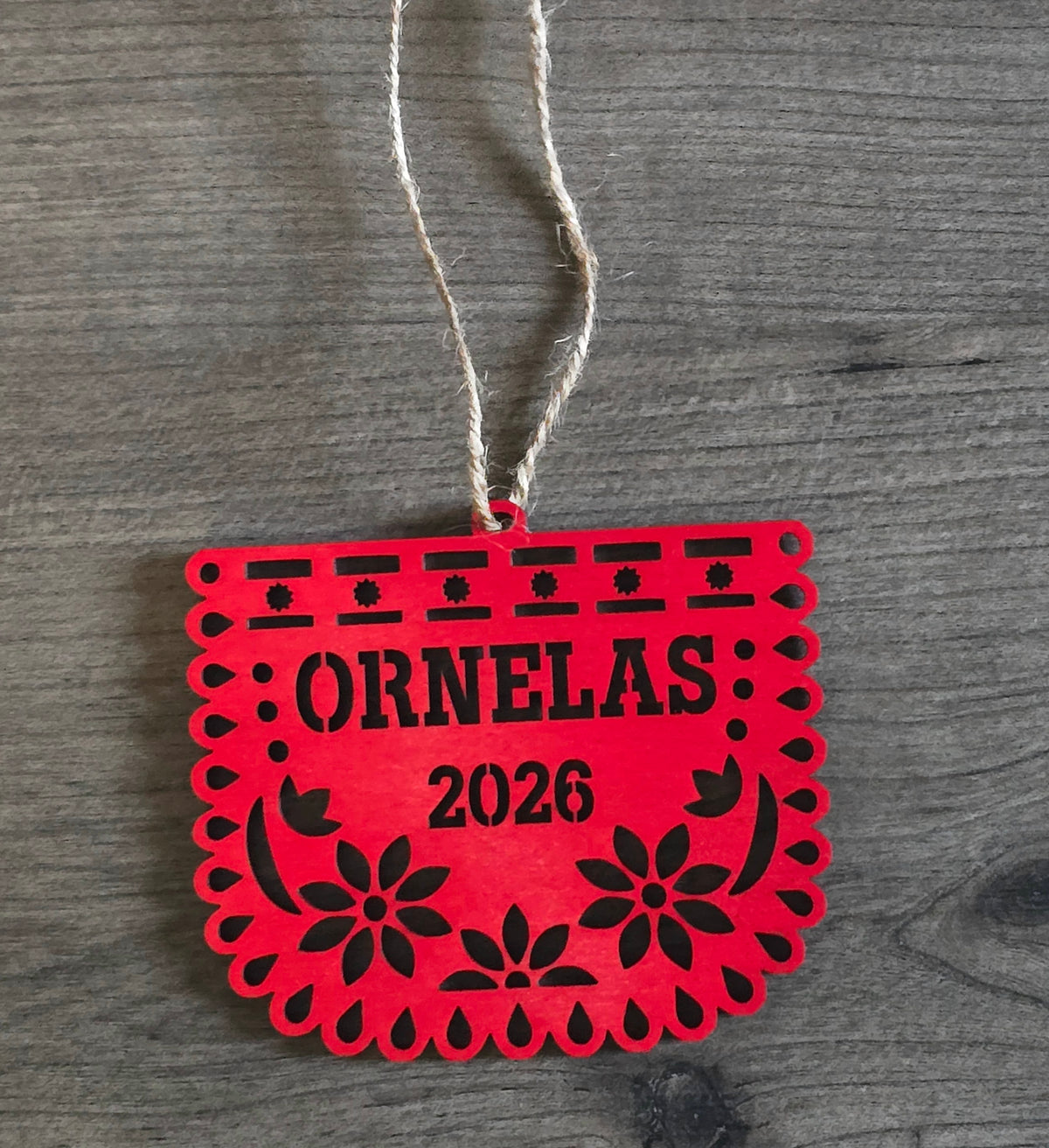 Papel picado Christmas Ornament