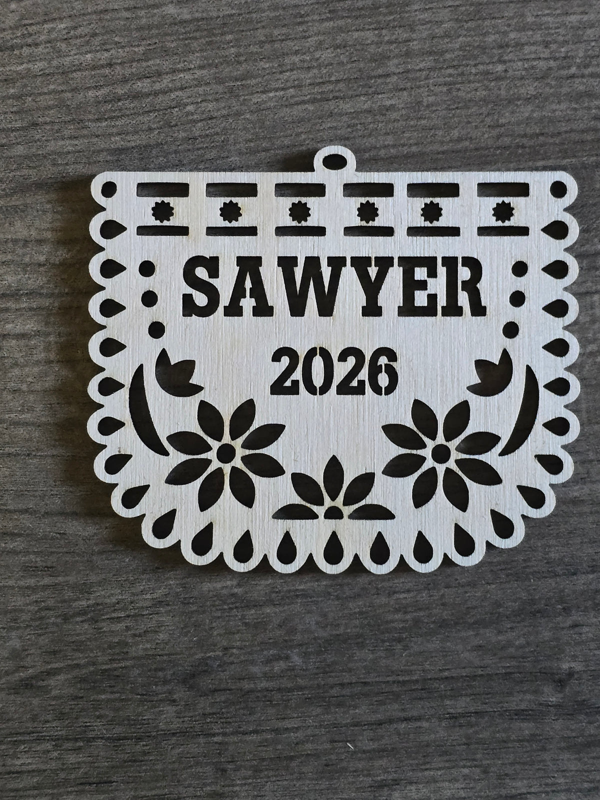 Papel picado Christmas Ornament