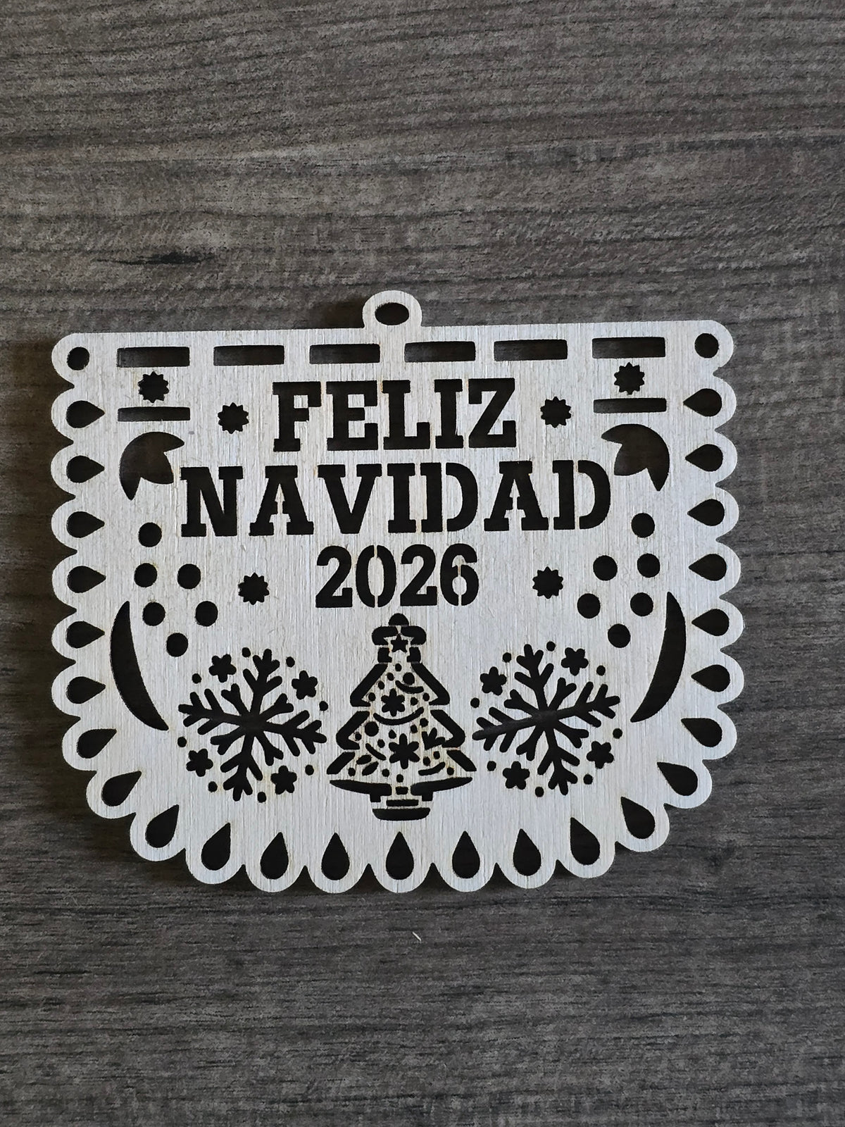 Papel picado Christmas Ornament