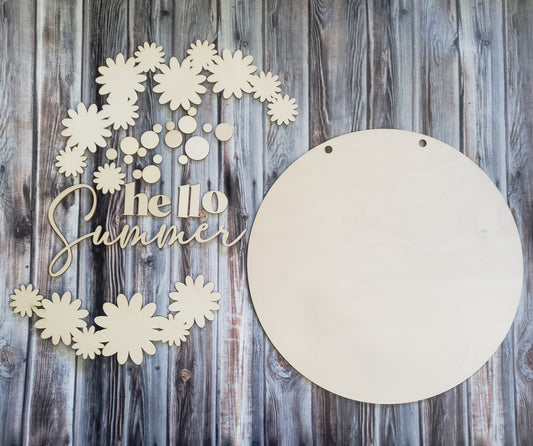 Hello Summer Daisy Sign