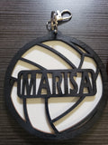 Baseball Softball Soccer Volleyball Basketball Tennis Cheer Football Track Bag Tags or magnet Personalized