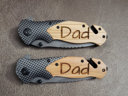 Pocket knives knife Personalized light color only. Dark is sold out!! Non-locking