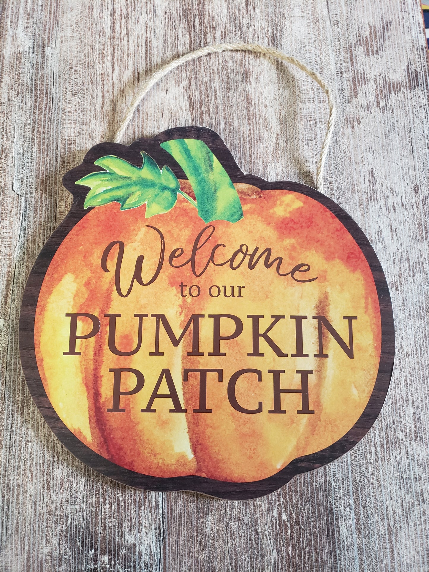Welcome to our pumpkin patch sign