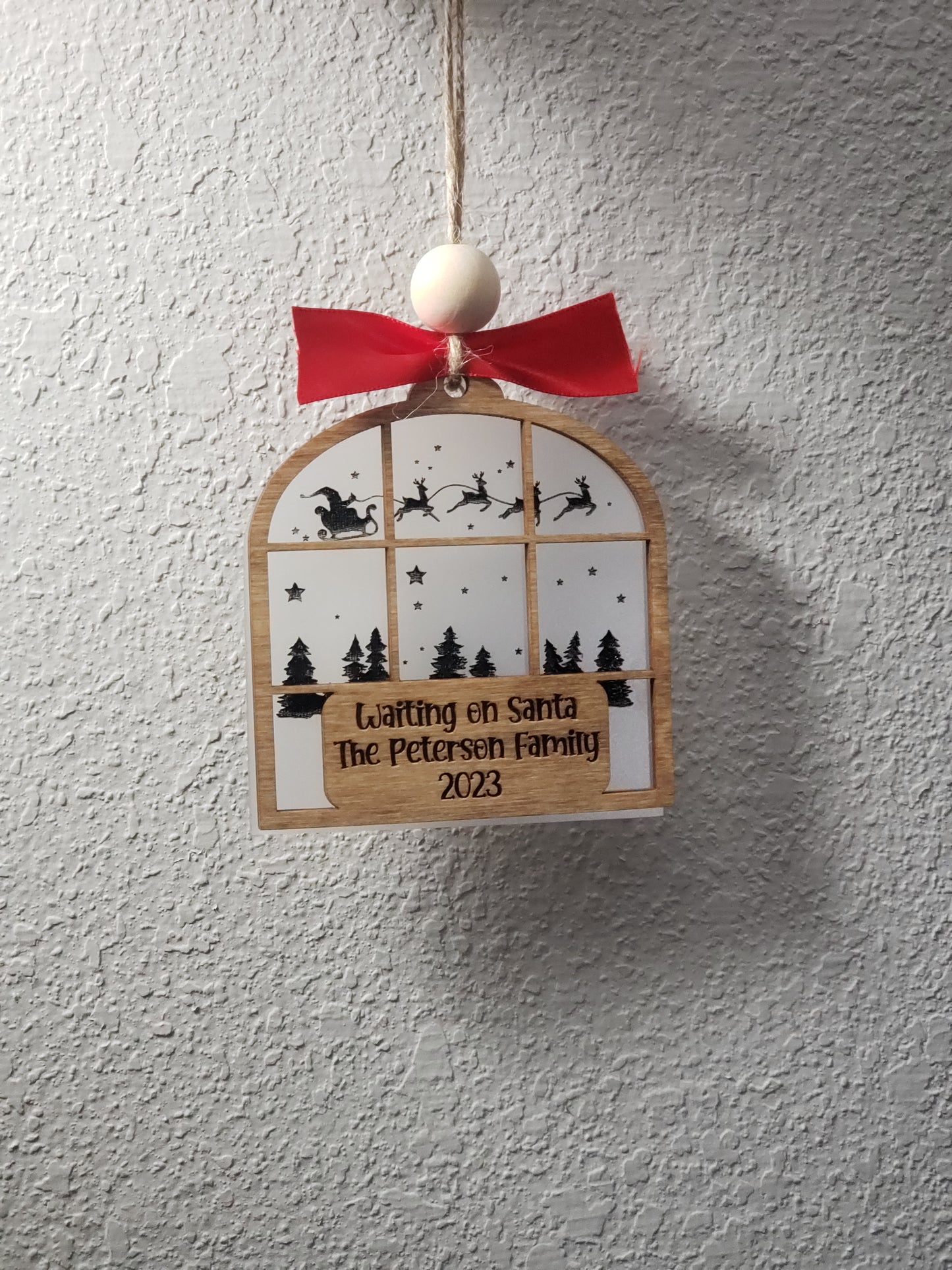 Waiting on Santa Personalized Christmas Ornament