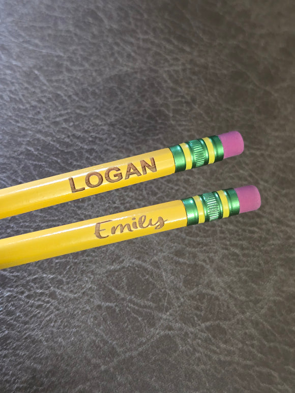 Yellow pencils Personalized