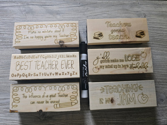 FLAWED Teacher Erasers These all have some sort of flaws!