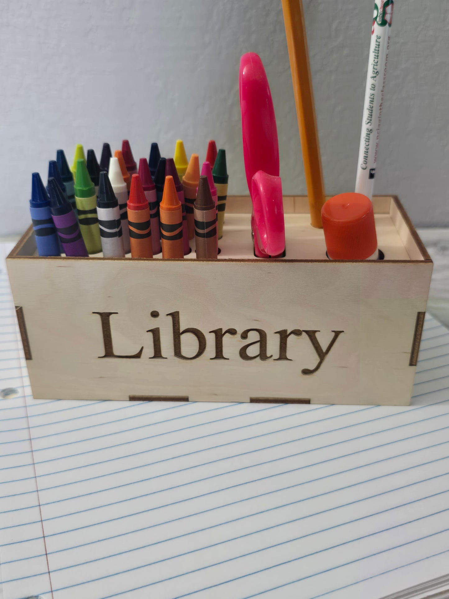 School supply holder Personalized