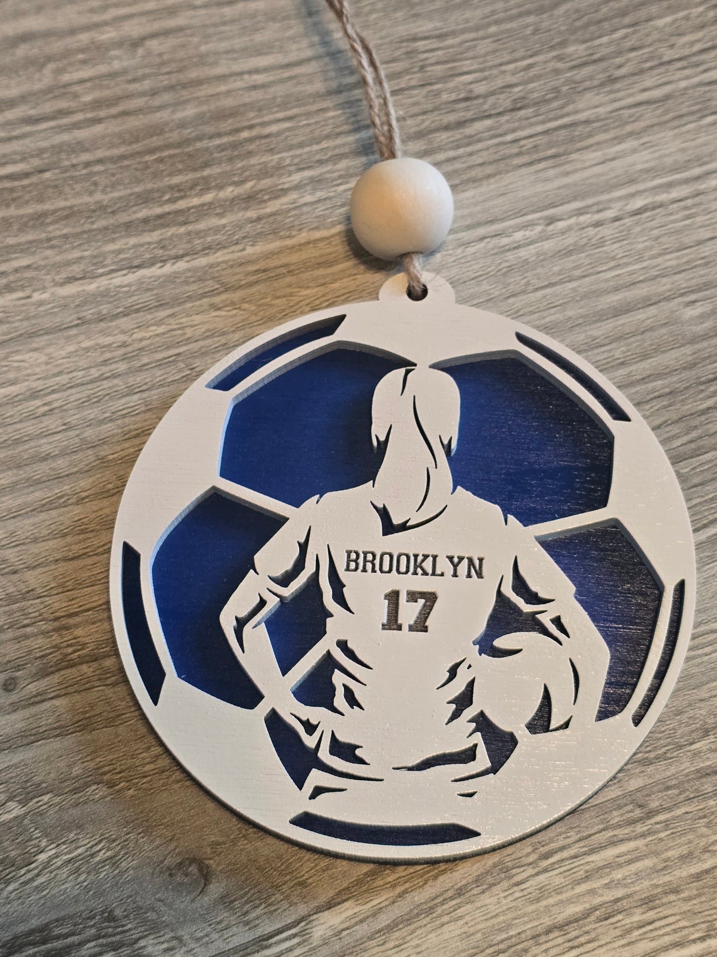 Sports Set 2 Christmas Ornaments Personalized