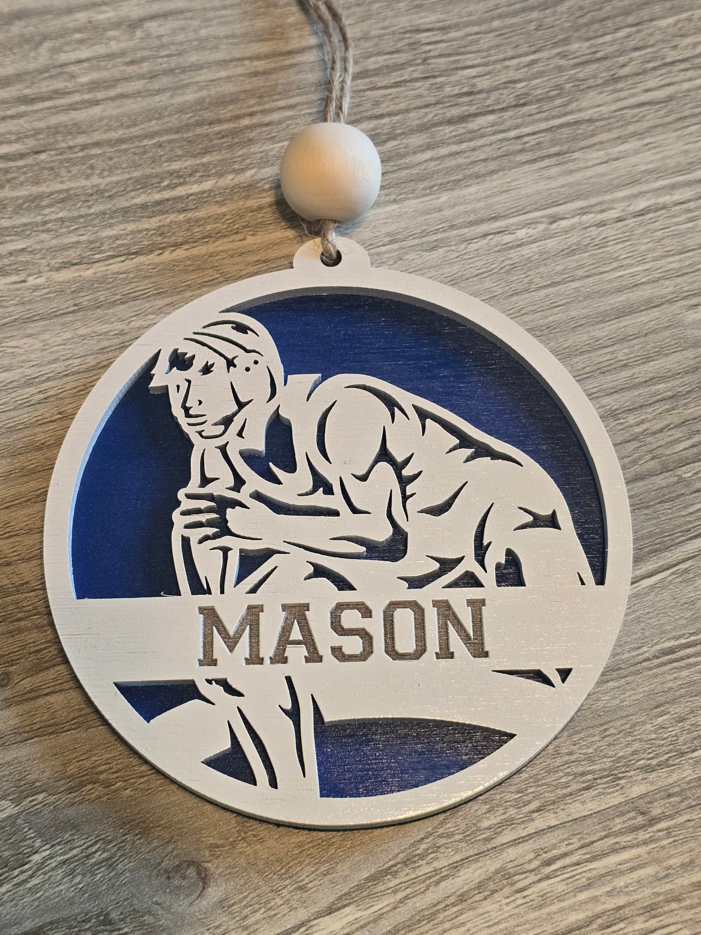 Sports Set 2 Christmas Ornaments Personalized