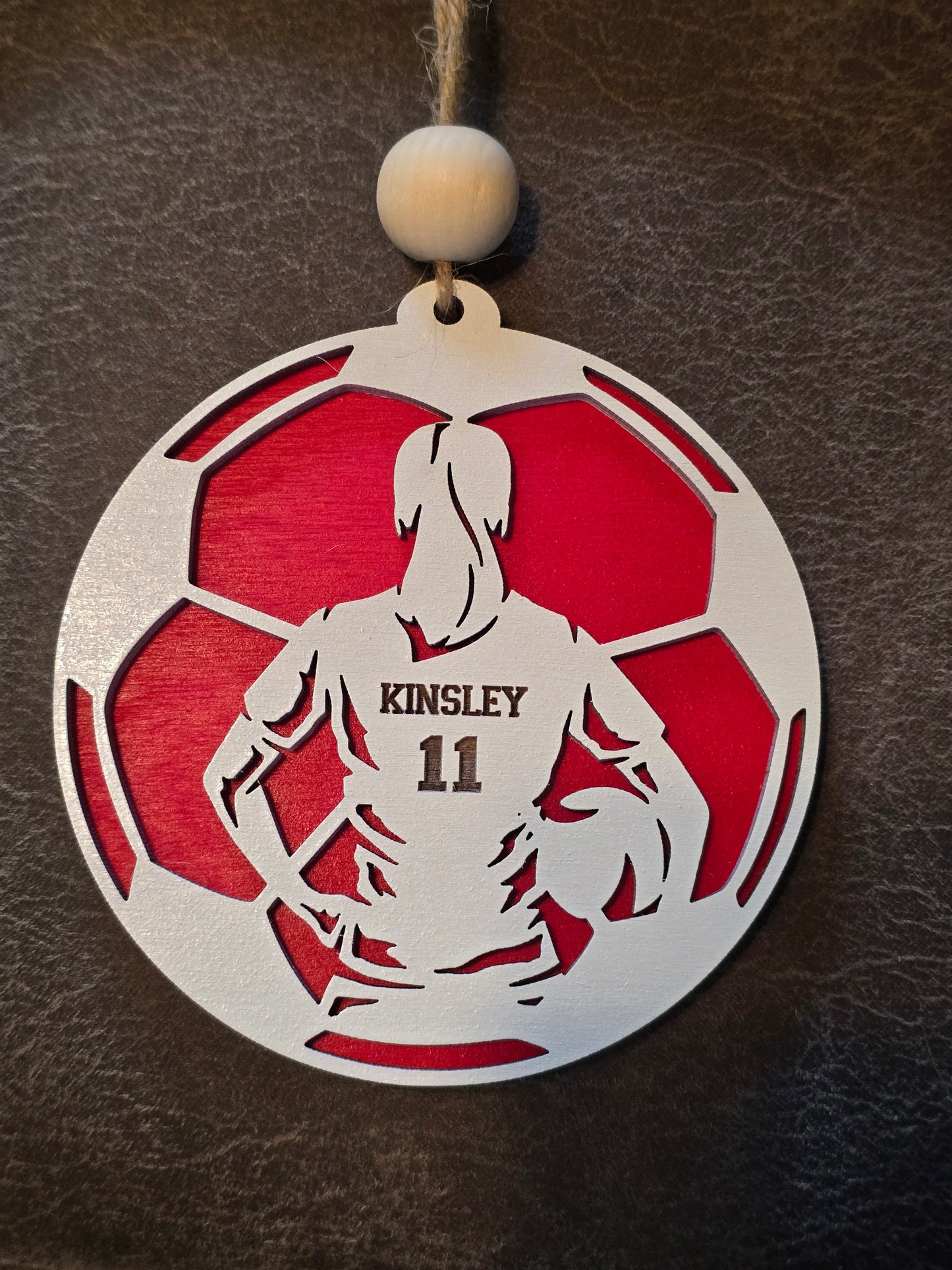 Sports Set 2 Christmas Ornaments Personalized