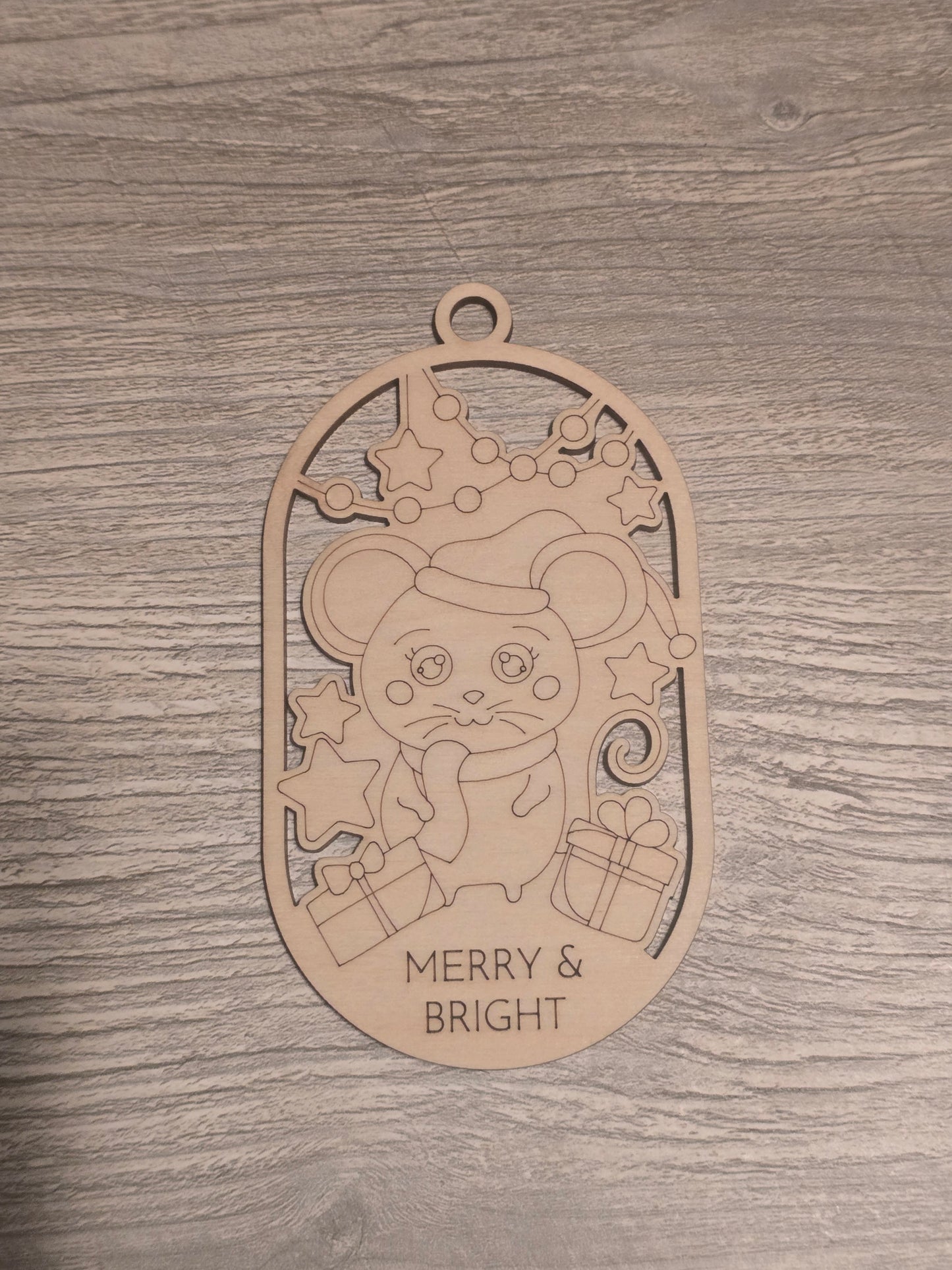 Merry & Bright Christmas Ornaments coloring kits
