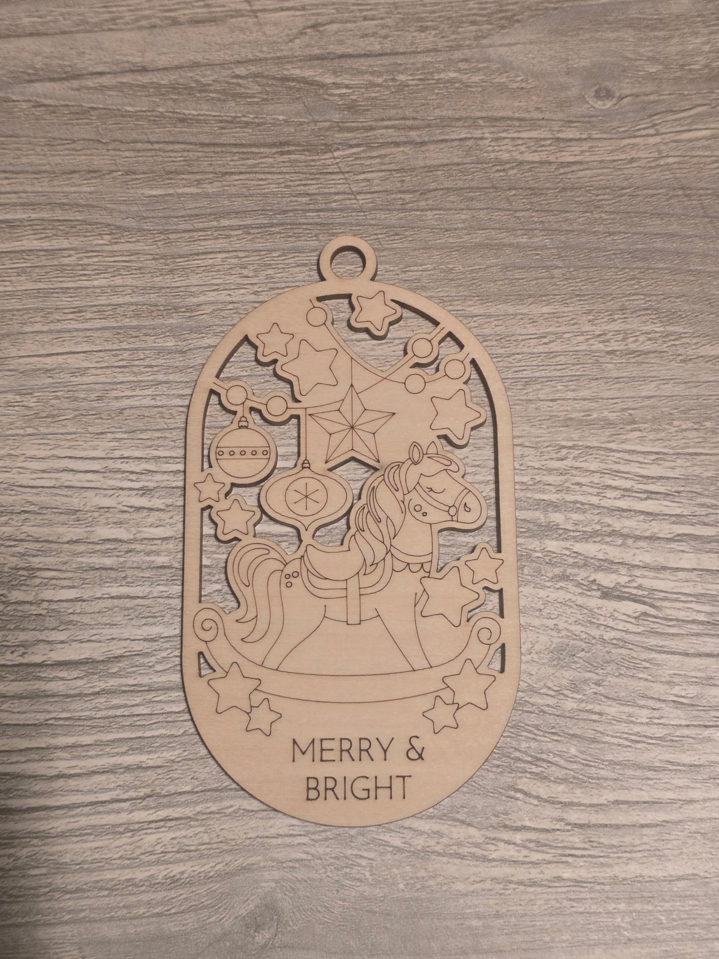 Merry & Bright Christmas Ornaments coloring kits