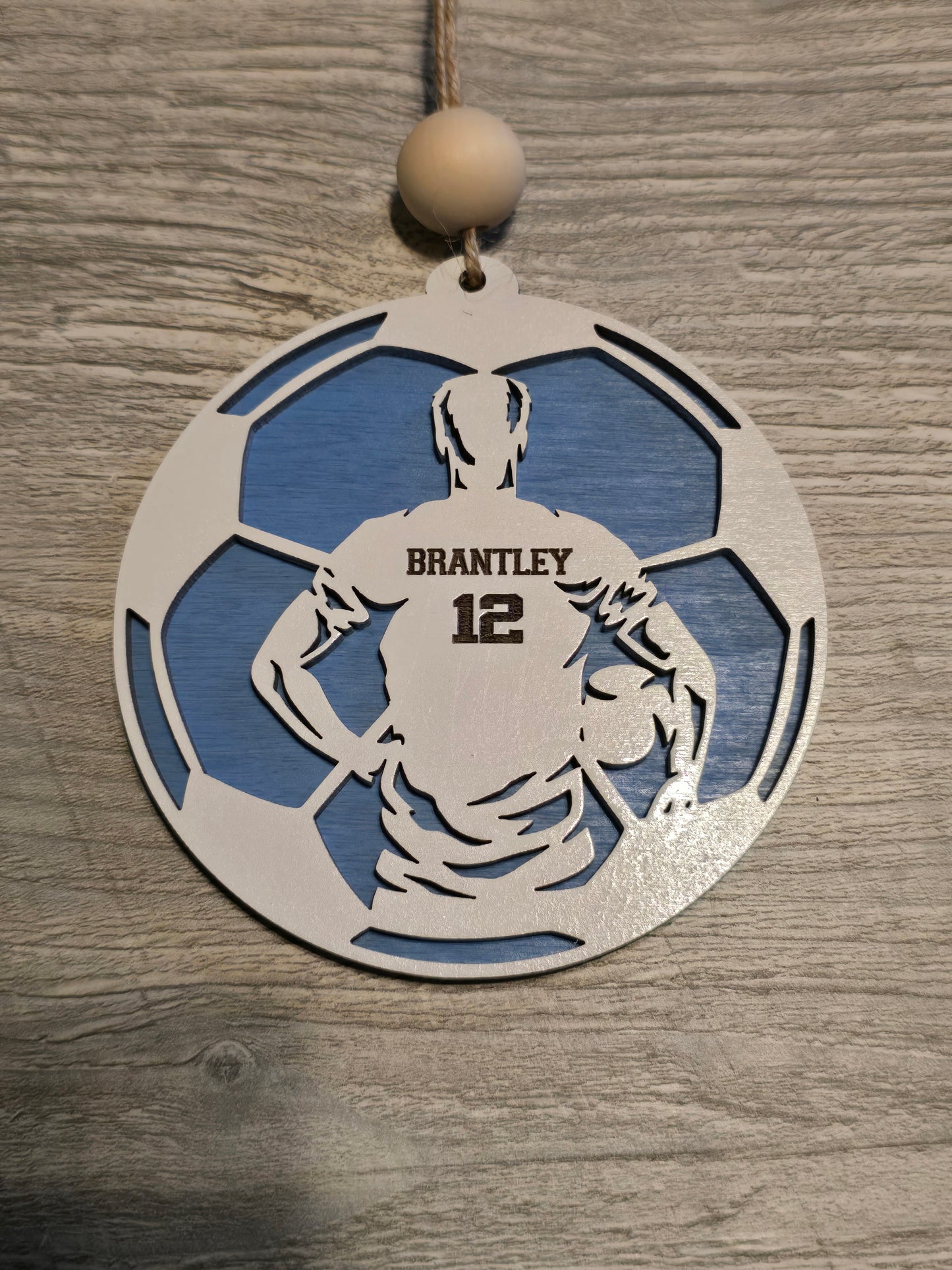 Sports Set 2 Christmas Ornaments Personalized