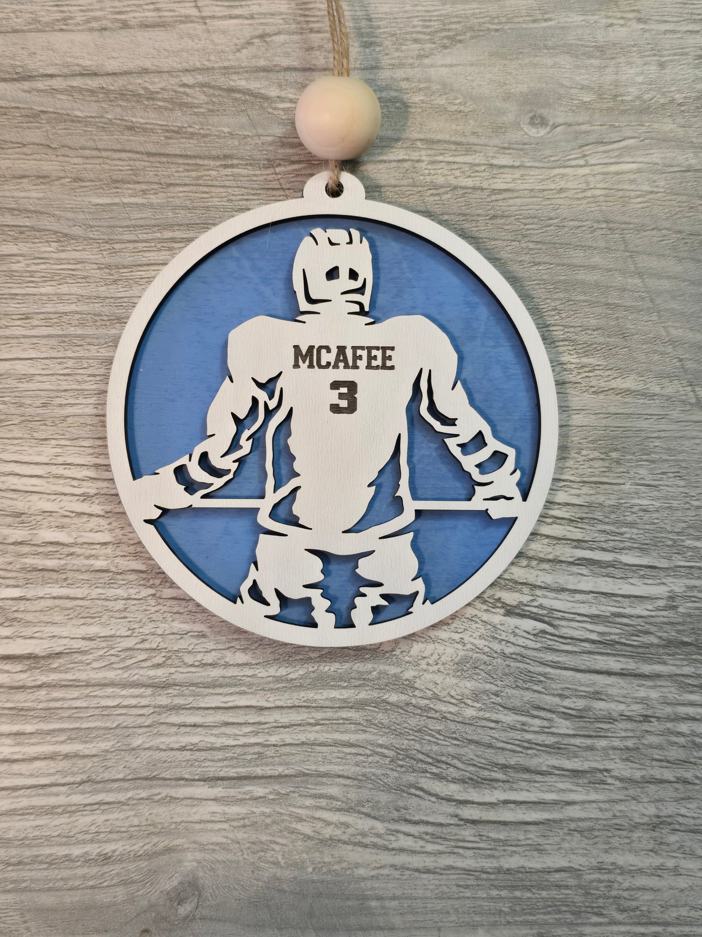 Sports Set 2 Christmas Ornaments Personalized