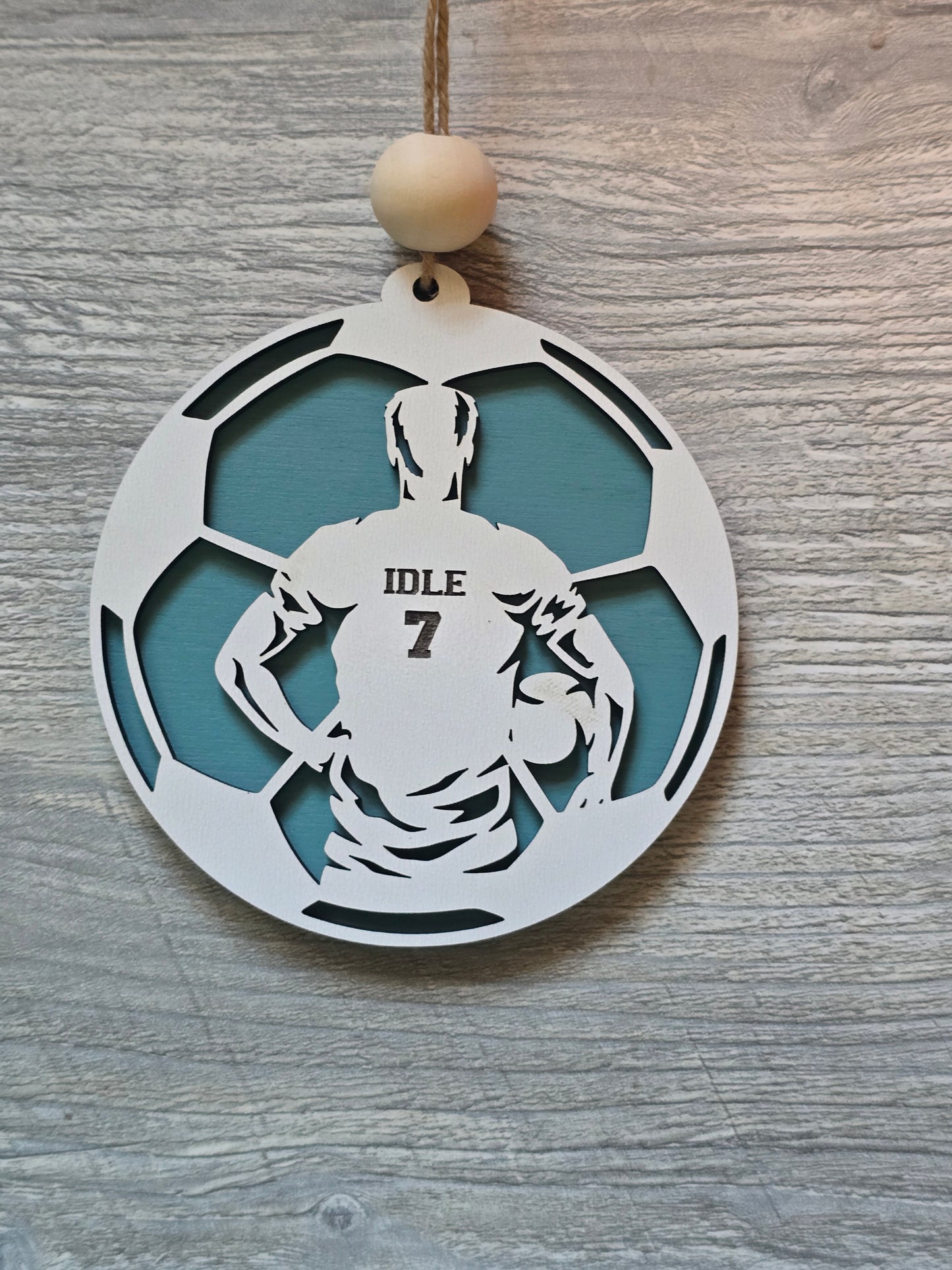 Sports Set 2 Christmas Ornaments Personalized