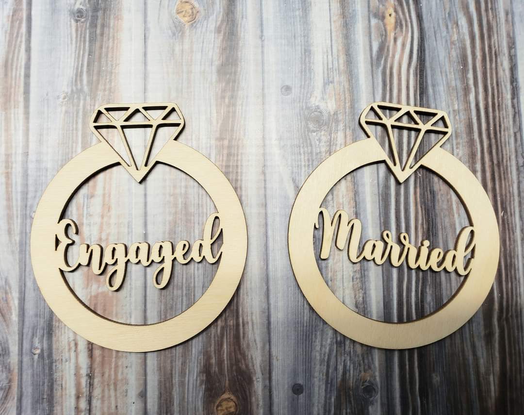 Wedding and Engagement Christmas Ornaments Personalized
