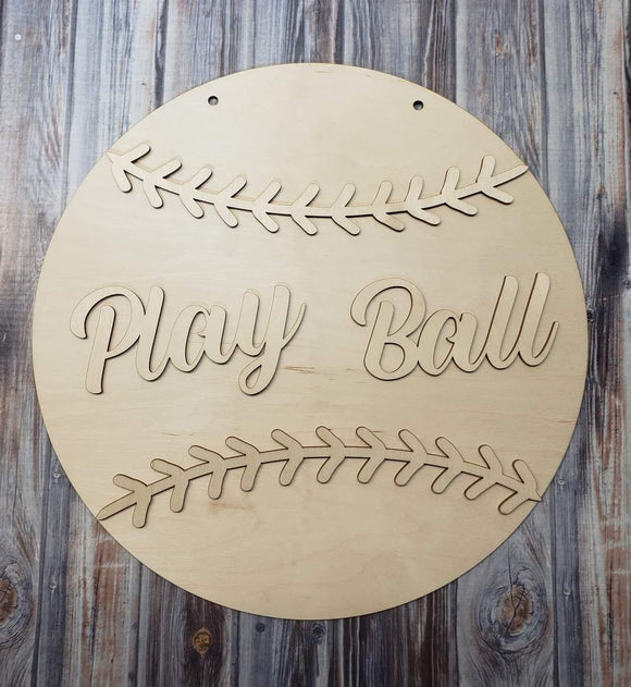 Play Ball Sign Multiple Sizes
