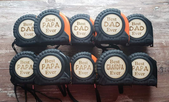 Best Dad Ever Measuring Tapes Personalized