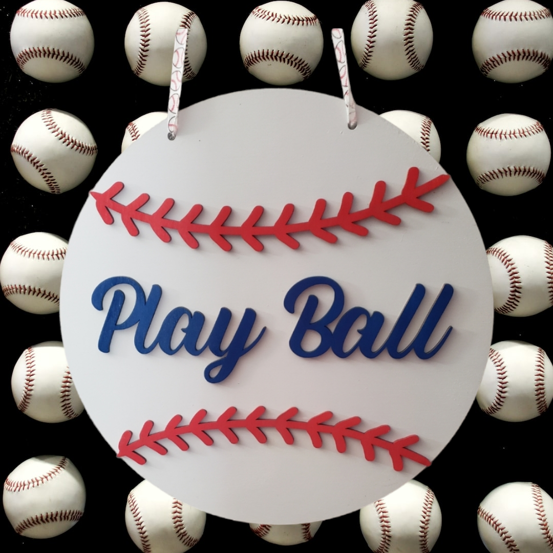 Play Ball Sign Multiple Sizes