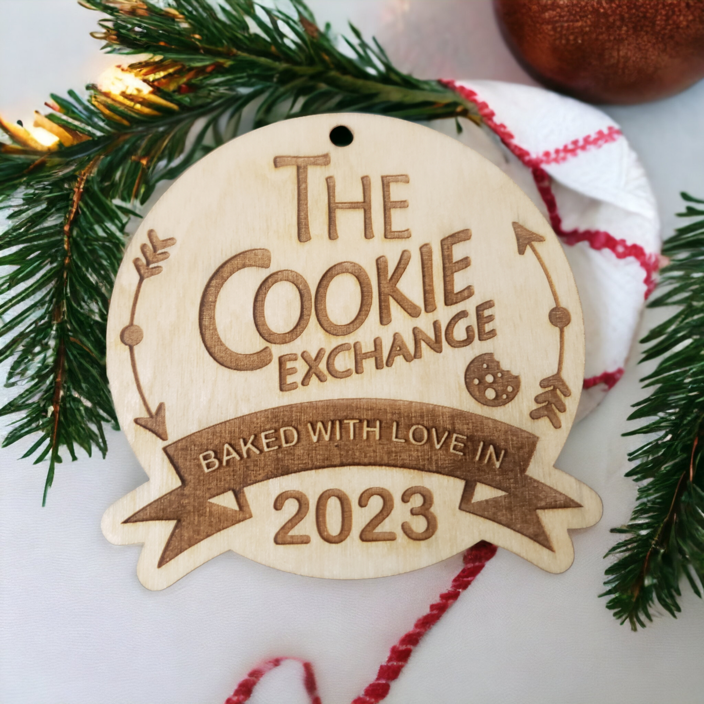 The cookie exchange baked with love in 2023 Christmas Ornament
3.5" tall