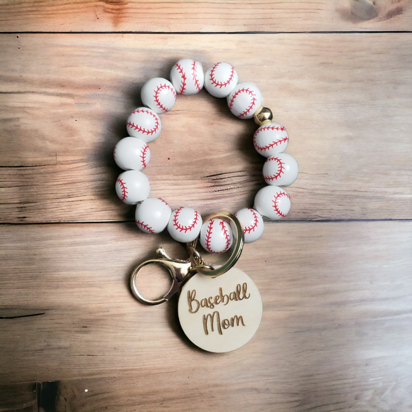 Baseball Mom wristlet personalized