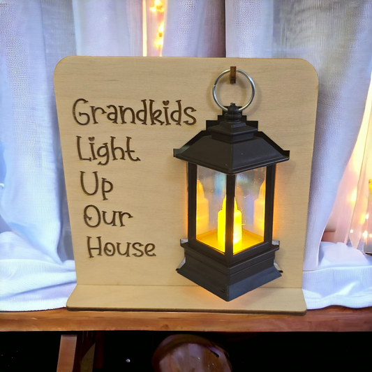 Grandkids light up our house personalized