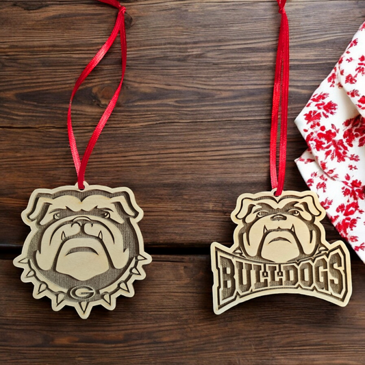 Bulldog Christmas Ornament