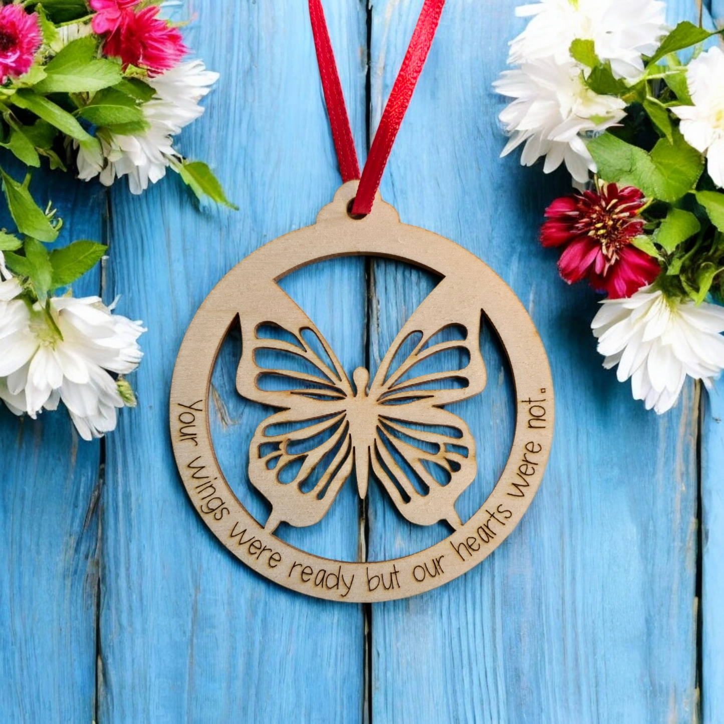 Butterfly Memorial Christmas Ornament