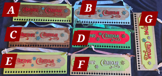 Christmas Countdown candy cane holder