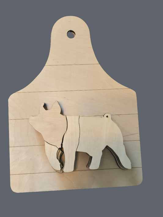 Pig shiplap sign