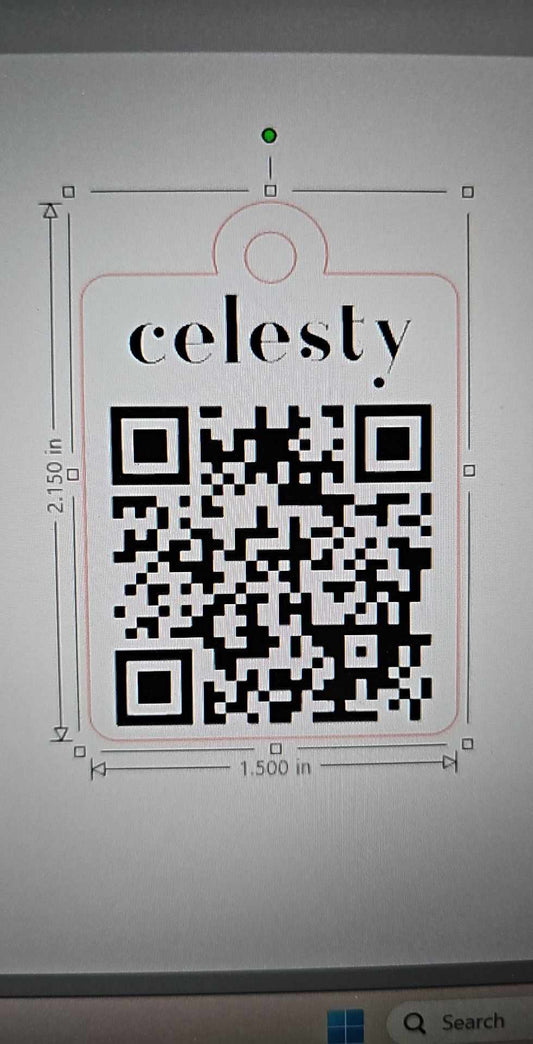 Celesty QR keychains Personalized