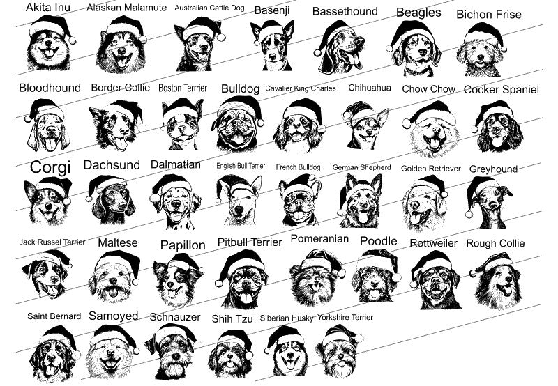 Here comes Santa Paws Personalized Christmas Ornament pick dog from photo