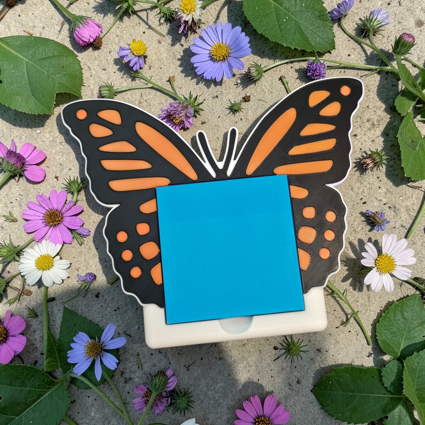 3D printed butterfly sticky note holder