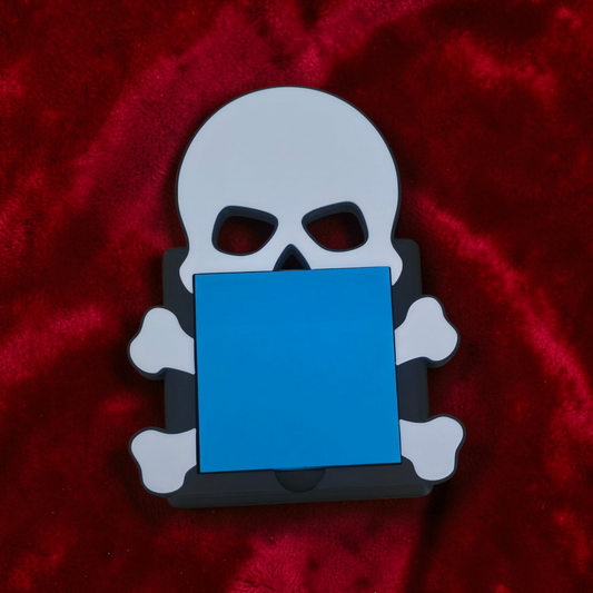 3D printed skull bones sticky note holder