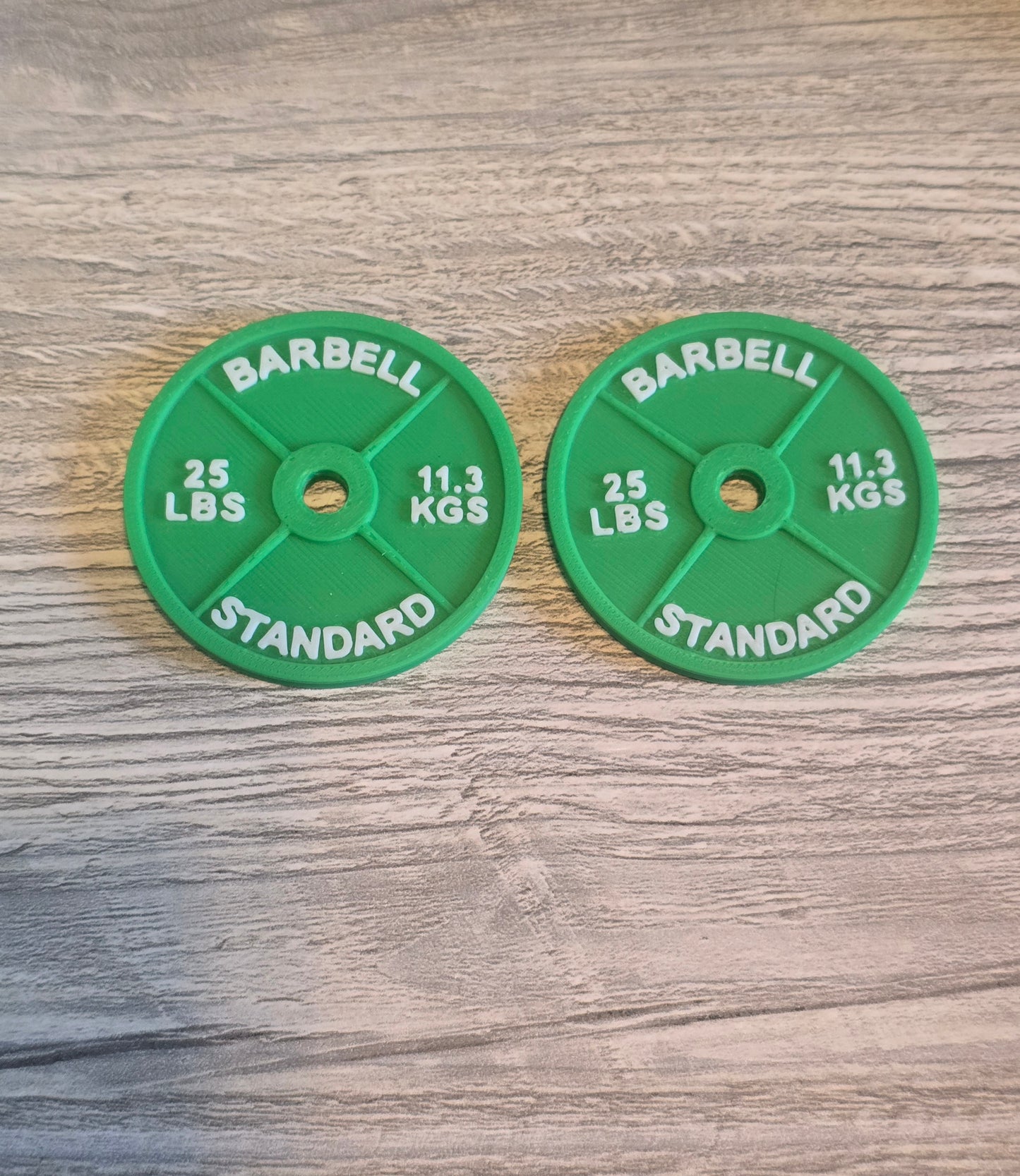 3D printed Personal Bests weight Set personalized