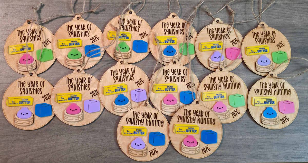 RANDOM COLORS The year of squishies 2026 Christmas Ornaments
