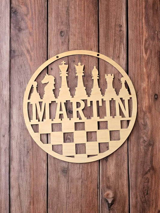 Chess Sign Personalized