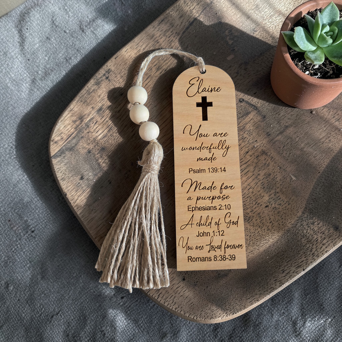 You are wonderfully made bookmark Personalized with name