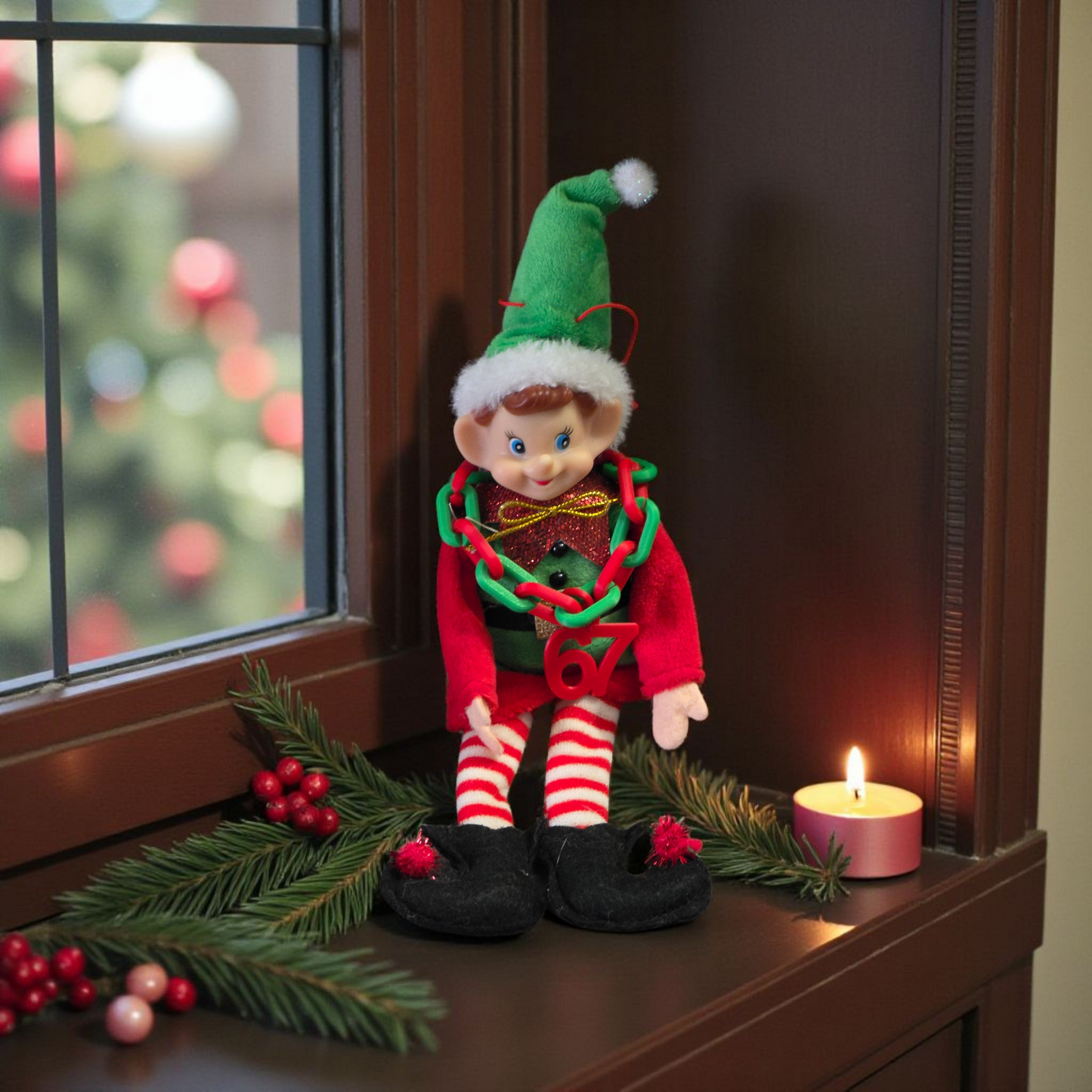 3D printed elf 6 7 necklace