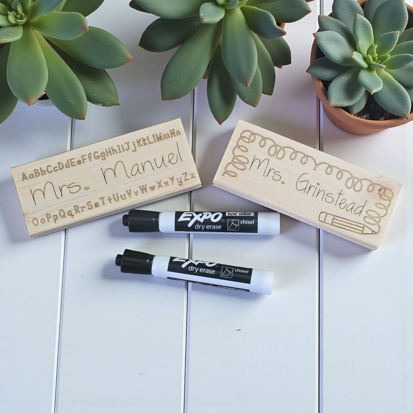 Teacher Erasers Personalized