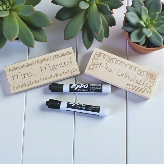 Teacher Erasers Personalized