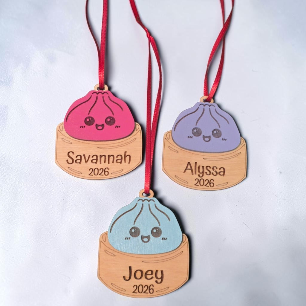 Squishy Christmas Ornaments can be personalized with a name instead of a saying