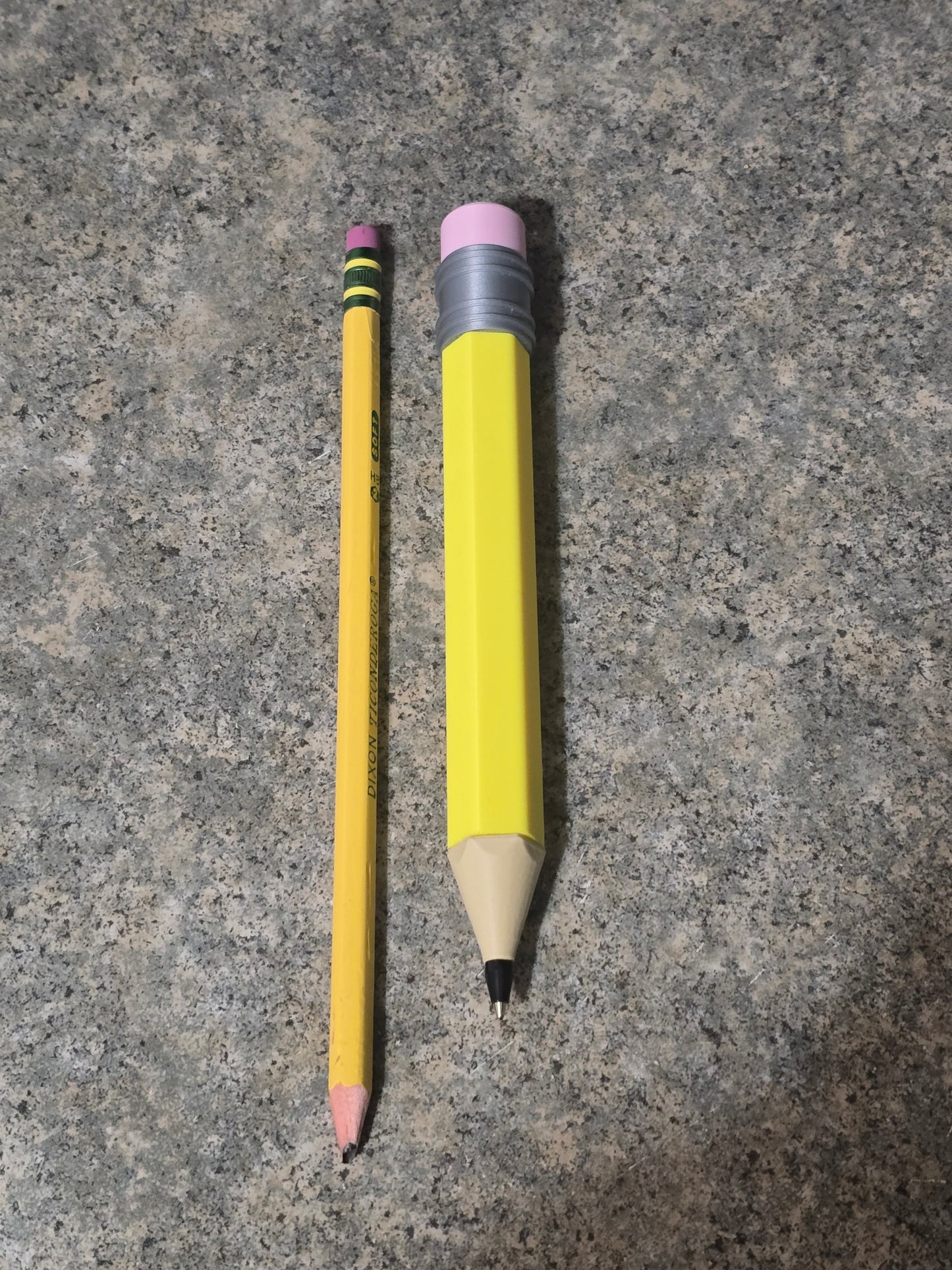 3D printed & UV printed Oversize pencil Pen personalized