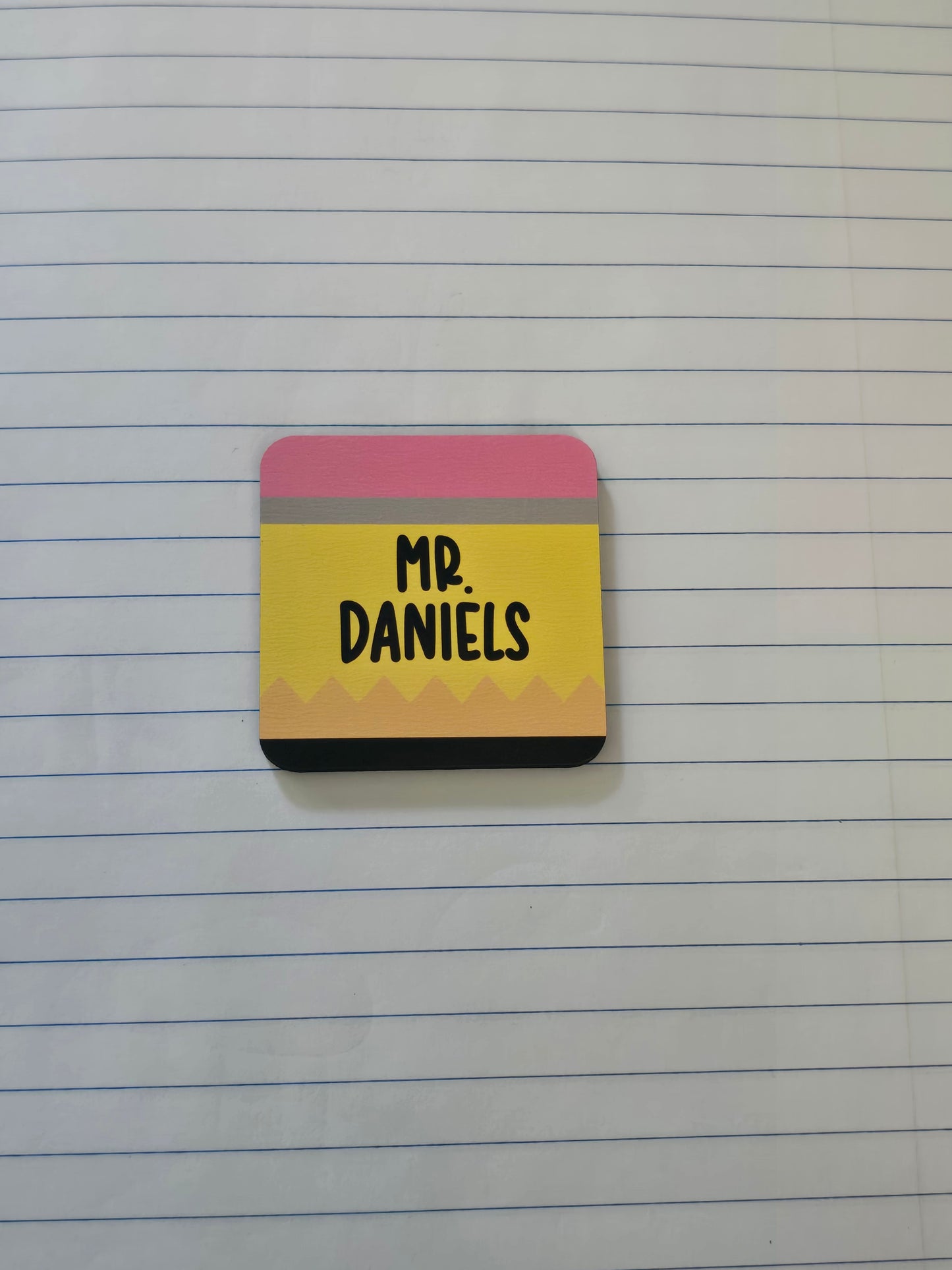 UV printed Teacher pencil magnet personalized