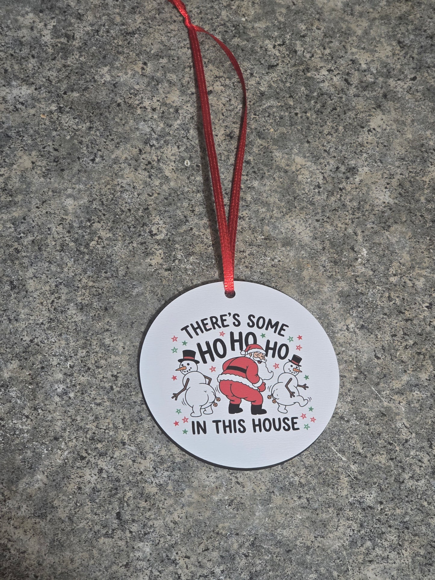 UV printed Sarcastic funny Christmas Ornaments