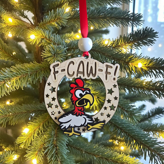 F-CAW-F Christmas Ornament chicken