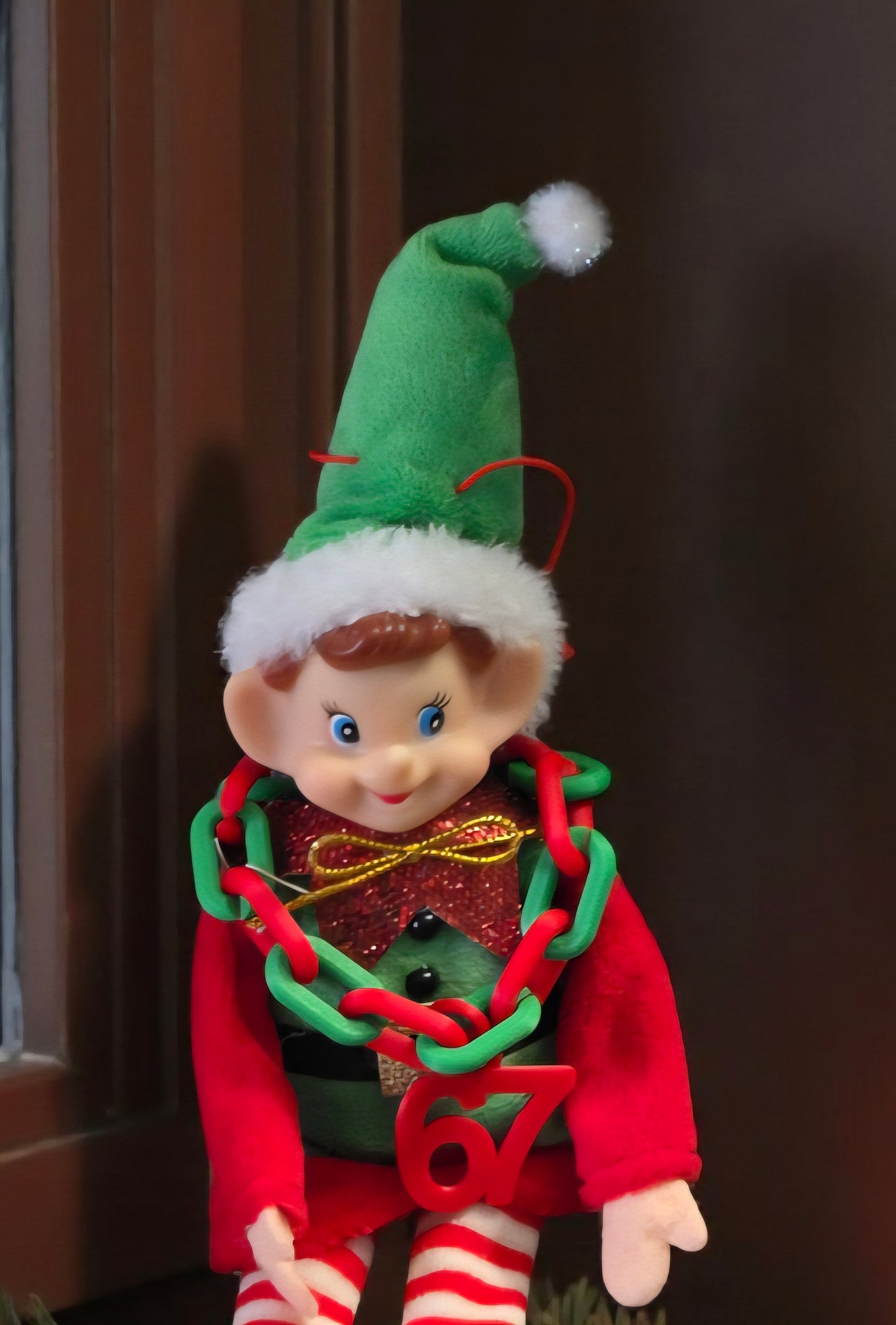 3D printed elf 6 7 necklace